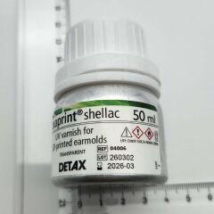 Sert Kalıp Lack, İşitme Cihazı Sert Kalıp Cilası Lak, Detax luxaprint shellac 50 ml
