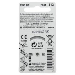 YesMed Extra Power 312 Numara İşitme Cihazı Pili (5 Paket x 6 Adet = 30 Adet Pil + HEDİYE İşitme Cihazı Uyumlu Çubuk Filtre, YesMed