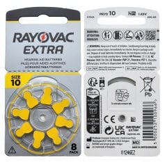 40 Adet Pil, Rayovac Extra 10 Numara İşitme Cihazı Pili, Kulaklık Pili, Duyma Pili, Kulak Pili, Kulak Cihazı Pili (5 Paket x 8 Adet = 40 Adet Pil)