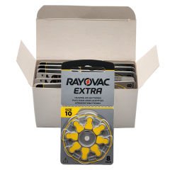 80 Adet Pil, Rayovac Extra 10 Numara İşitme Cihazı Pili, Kulaklık Pili, Duyma Pili, Kulak Pili, Kulak Cihazı Pili (10 Paket x 8 Adet = 80 Adet Pil)