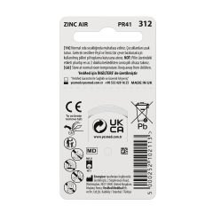 YesMed Extra Power 312 Numara İşitme Cihazı Pili (10 Paket x 6 Adet = 60 Adet Pil) + HEDİYE YesMed WaxStop Filtre
