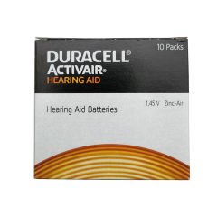 Duracell Activair 13 Numara İşitme Cihazı Pili (10 Paket x 6 Adet = 60 Adet Pil) + HEDİYE YesMed WaxStop Filtre