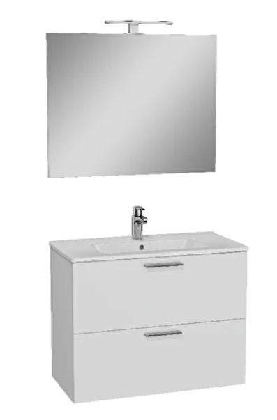 VitrA Mia 75024 Çekmeceli 80 cm Banyo Dolabı Seti