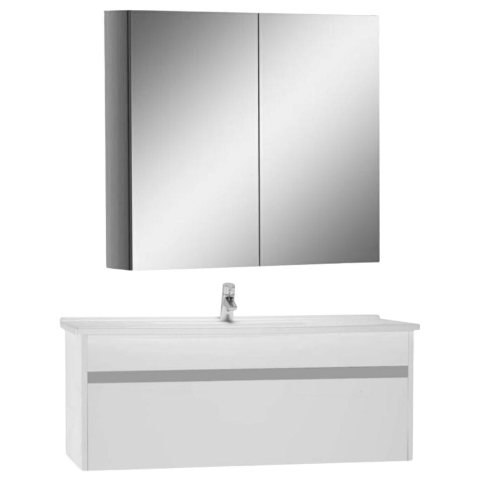 Vitra Arkitekt Dolaplı Ayna S30 Parlak Beyaz Dolap 100 cm