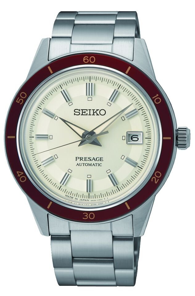 Style60's Bordo Bezel Otomatik Erkek Kol Saati