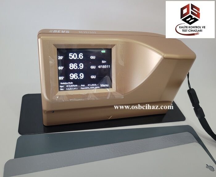 Üç Açılı Akıllı Parlaklık Ölçüm Cihazı / Glossmeter 20° 60° 85°