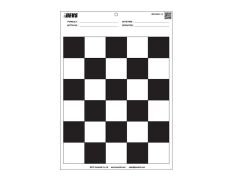 Örtücülük Kontrol Kartları / Hiding Power Charts Dama Desenli Kart - 250x180mm-100Ad.