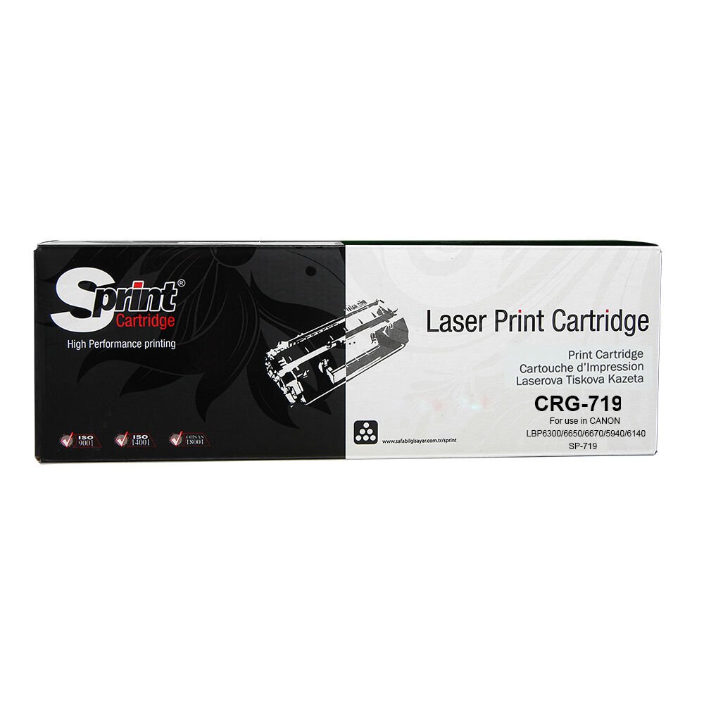 Sprint Canon Crg719 Muadil Siyah Laser Toner Kartuş (719)