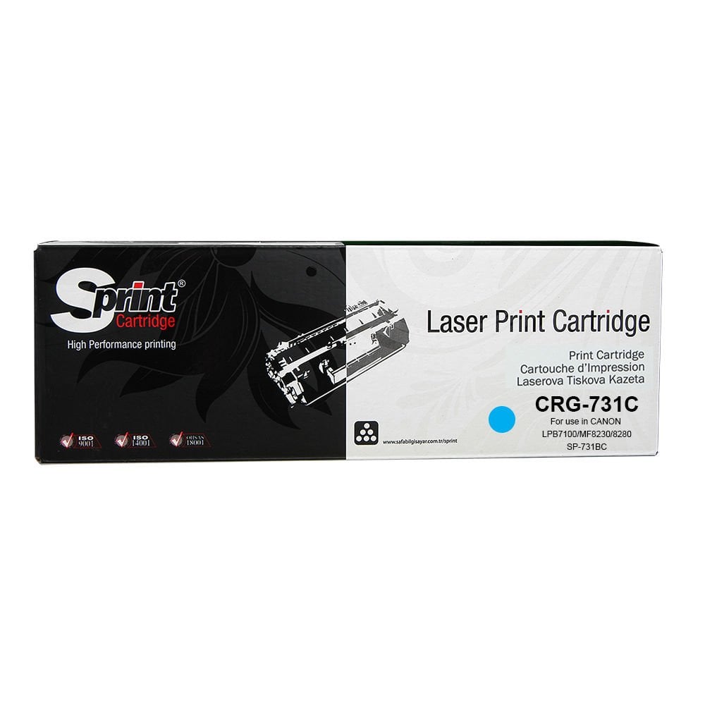 Sprint Canon CRG-731C Mavi LaserJet Toner Kartuş (731)