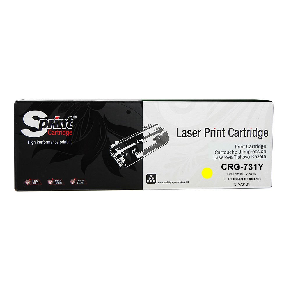 Sprint Canon CRG-731Y Sarı LaserJet Toner Kartuş (731)