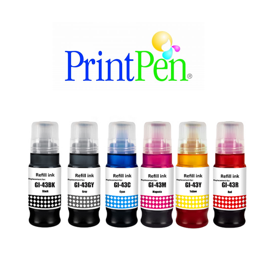 Printpen Canon GI-43 Grey Mürekkep (70ml./Sise)