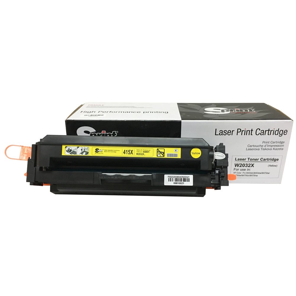 Sprint Hp W2032X Sarı Chipsiz LaserJet Toner Kartuşu (415X)