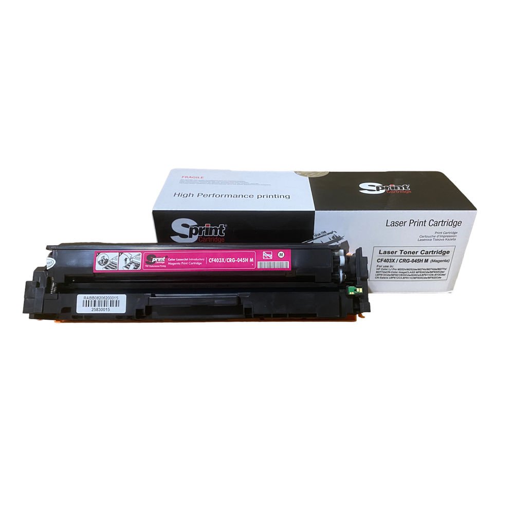 Sprint Hp CF403X & Canon CRG-045H Kırmızı LaserJet Toner Kartuşu (201X)