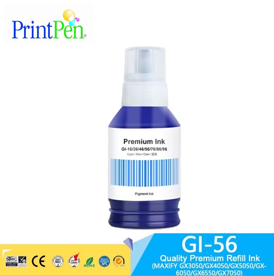 Printpen Canon GI-46 Cyan Mürekkep (140ml./Sise)