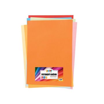Puti 10 Renk 100 Adet Pastel Renkli A4 Fotokopi Kağıdı