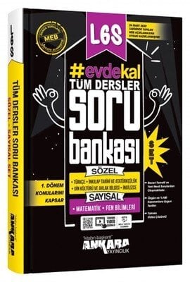 Ankara Yayıncılık 8. Sınıf LGS 1. Dönem  Sayısal + Sözel Soru Bankası Set