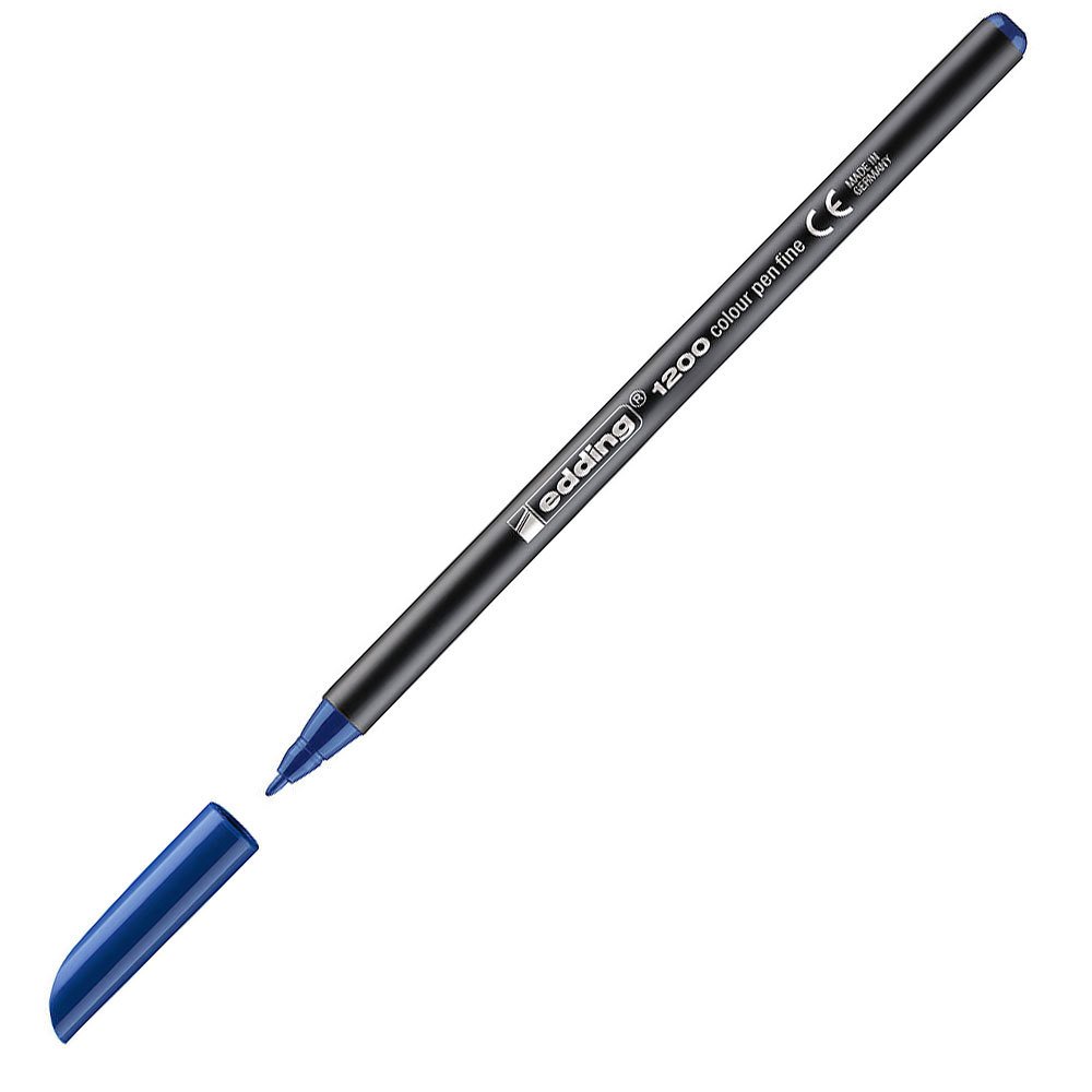 Edding 1200 Çelik Mavisi 1.0 mm İnce Uçlu Keçeli Kalem
