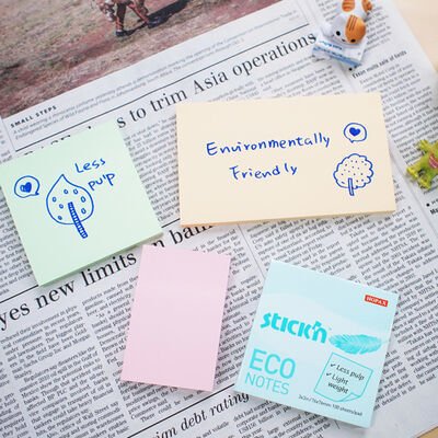 Gıpta Stickn Eco Notes Pastel Sarı 100 Yaprak 76*76 Yapışkanlı Not Kağıdı