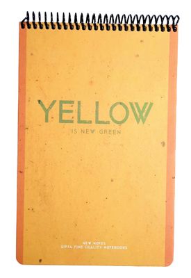 Gıpta New Notes Yellow Is New Green Spiralli Sert Kapak 100 Yaprak 17*24 Kareli Bloknot
