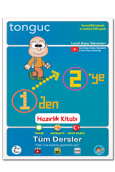 Tonguç Akademi 2. Sınıf Tüm Dersler 1'den 2'ye Hazırlık Kitabı