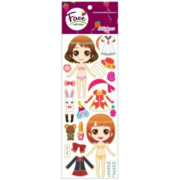 Face Kız Çocuk Giydirme Sticker Seti FC-1431