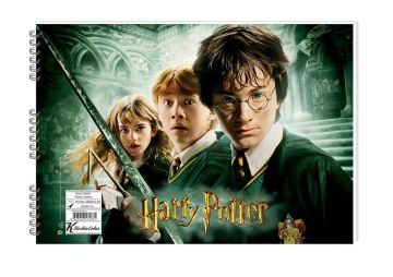 Keskin Color Spiralli Harry Potter Karton Kapak 15 Yaprak 25x35 Resim Defteri Model-1