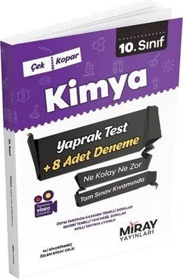 Miray Yayınları 10. Sınıf Kimya Yaprak Test