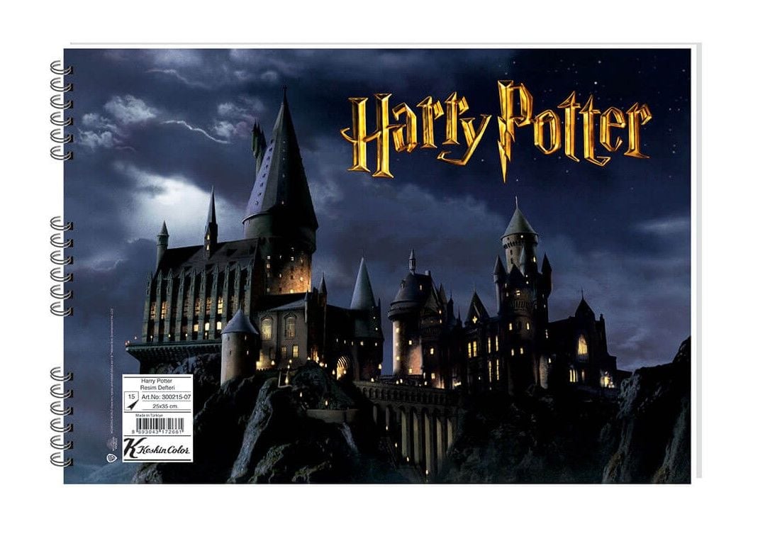 Keskin Color Spiralli Harry Potter Karton Kapak 15 Yaprak 25x35 Resim Defteri Model-2