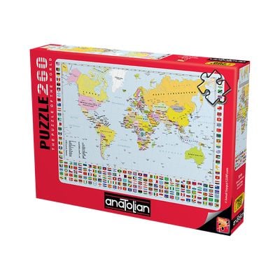 Anatolian Dünya Haritası 260 Parça Puzzle 3319