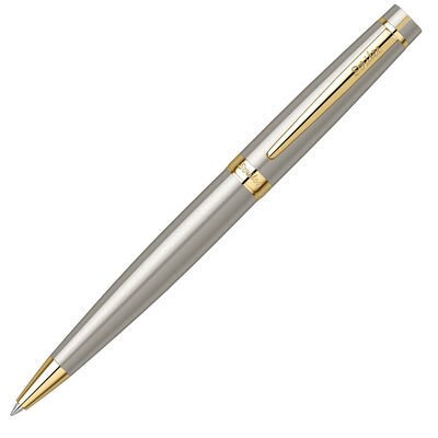 Scrikss 38 Saten Altın Uçlu Kalem + Tükenmez Kalem Seti