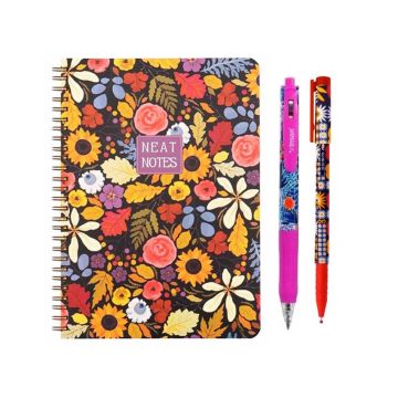 Keskin Color Neat Notes Spring Time Spiralli Karton Kapak 100 Yaprak 17*24 Kareli Defter Seti