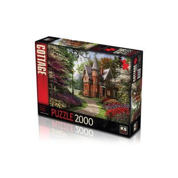 KS Games Victorian Cottage in Bloom 2000 Parça Puzzle 11249