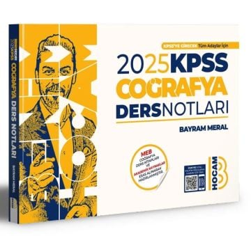 Benim Hocam 2025 KPSS Coğrafya Ders Notları