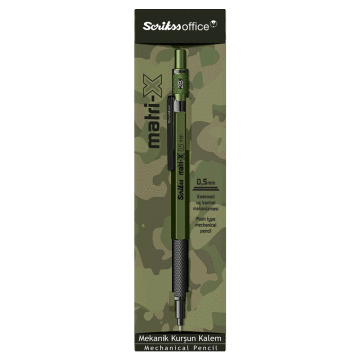 Scrikss Matri-X Haki Yeşil Metal 0.5 Uçlu Kalem