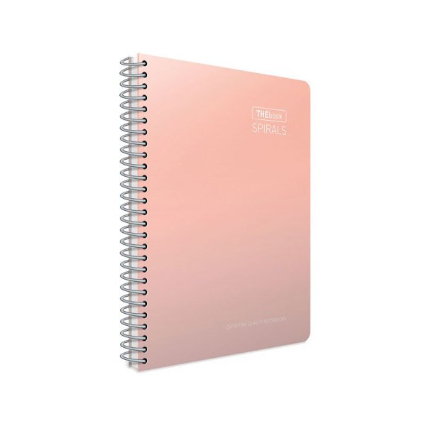 Gıpta The Book Spirals Pembe Sert Kapak 100 Yaprak 17*24 Çizgili Defter