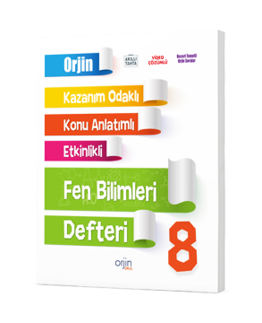 Orjin Yayınları 8. Sınıf LGS Fen Bilimleri Akıllı Defter