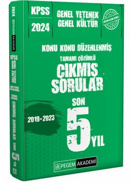 Pegem Yayınları 2024 KPSS Konu Konu Düzenlenmiş Son 5 Yıl Çıkmış Sorular