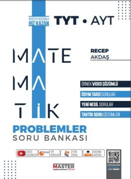 Master Hocam Yayınları TYT AYT Matematik Problemler Soru Bankası