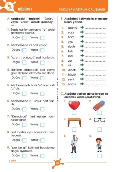 Sınav Yayınları 2. Sınıf Tüm Dersler Konu Anlatımlı