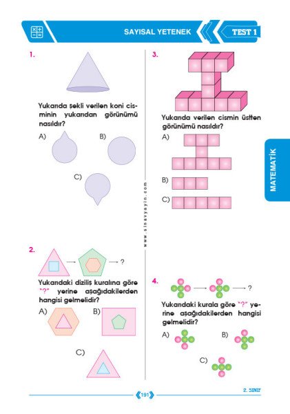 Sınav Yayınları 2. Sınıf Tüm Dersler Soru Bankası