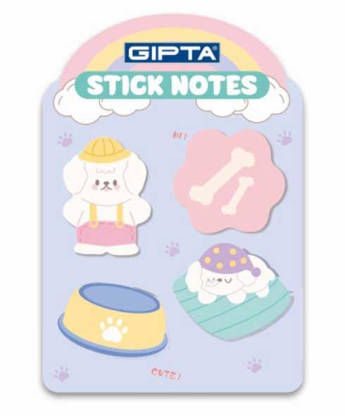 Gıpta Stick Notes 20 Yaprak 45*45 Desenli Yapışkanlı Not Kağıdı K0113-1