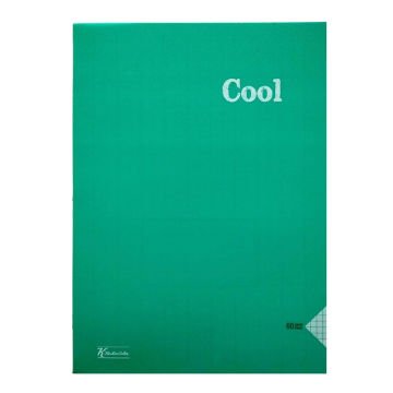 Keskin Color Cool Dikişli Koyu Yeşil Plastik Kapak 60 Yaprak A4 Kareli Defter