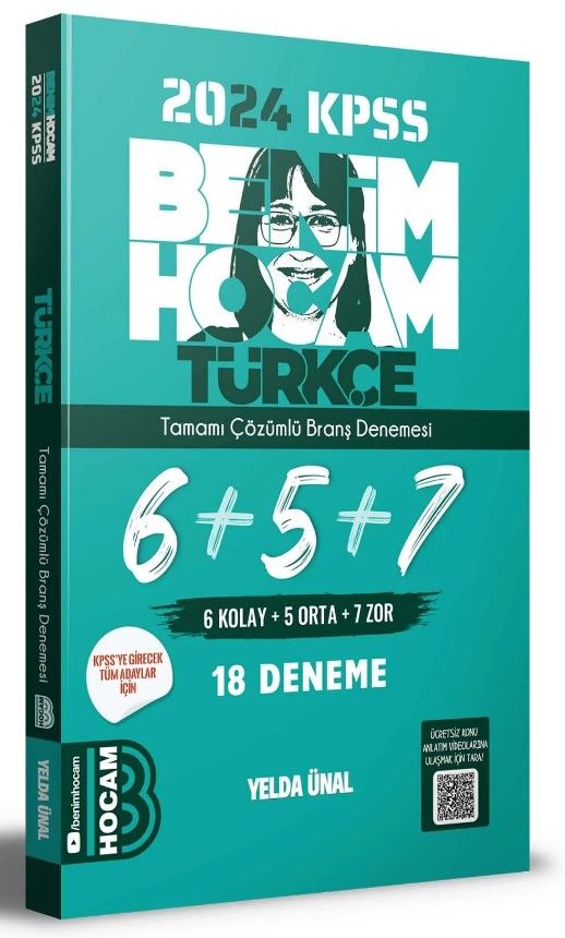 Benim Hocam 2024 KPSS Türkçe 6+5+7 18 Deneme