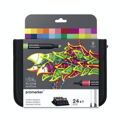 Winsor Newton Promarker 24 Renk Çantalı Set