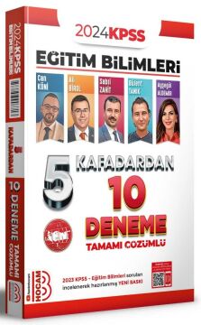 Benim Hocam 2024 KPSS Eğitim Bilimleri 5 Kafadardan 10 Deneme