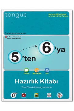 Tonguç Akademi 6. Sınıf 5'ten 6'ya Hazırlık Kitabı