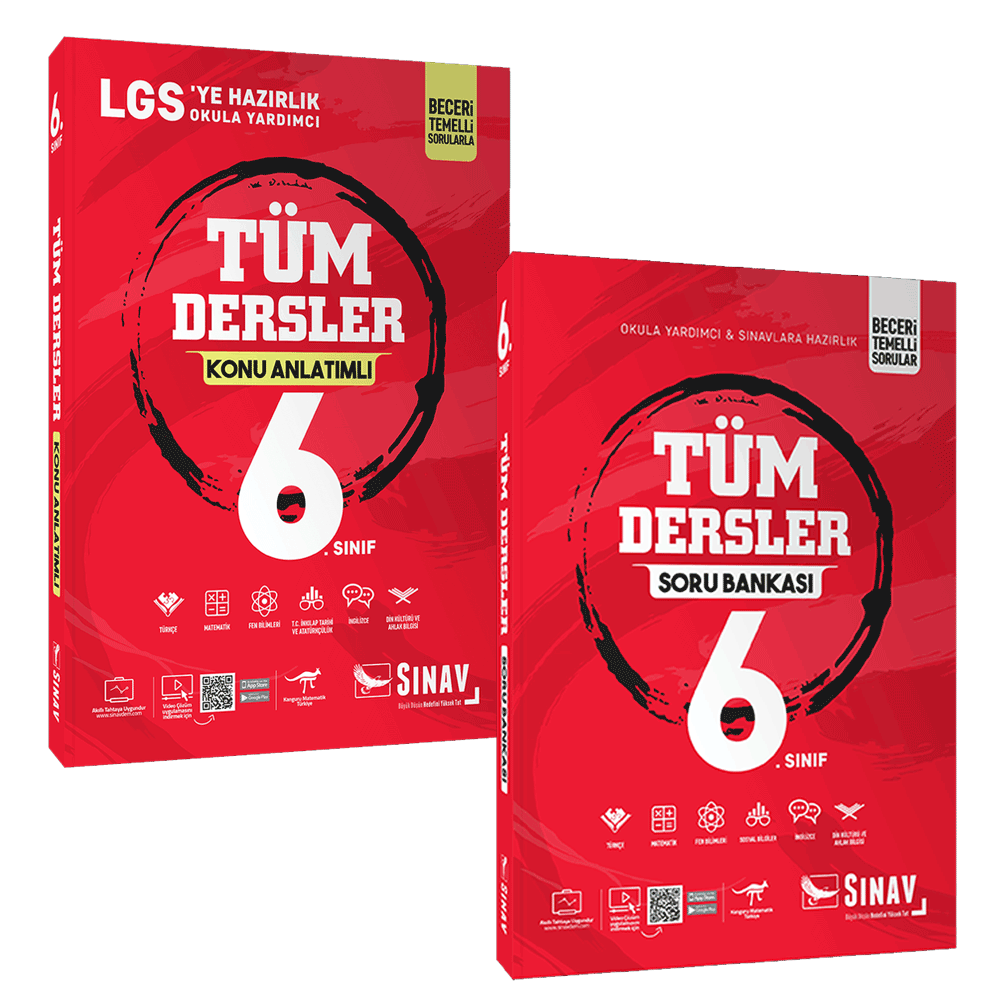 Sınav Yayınları 6. Sınıf Tüm Dersler Kazandıran Set