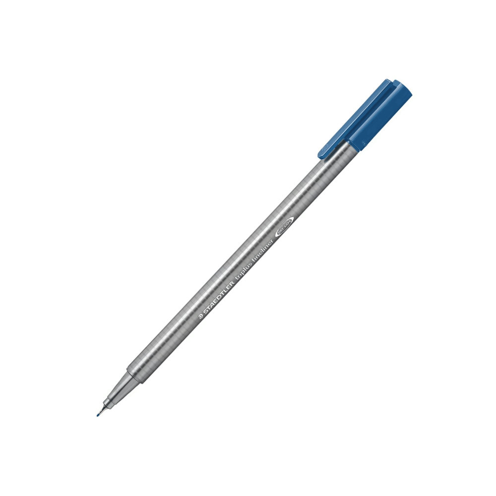 Staedtler Triplus Üçgen Gövde 0.3 mm Delft Mavi Fineliner Kalem 334/63