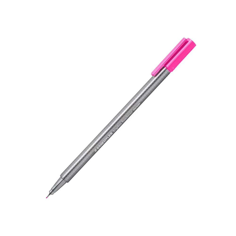 Staedtler Triplus Üçgen Gövde 0.3 mm Neon Pembe Fineliner Kalem 334/221