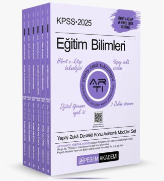 Pegem Yayınları 2025 KPSS Eğitim Bilimleri Konu Anlatımlı Modüler Set (6 Kitap)